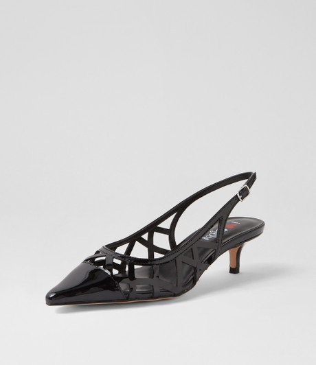 Vanter Black Patent Pu Heels