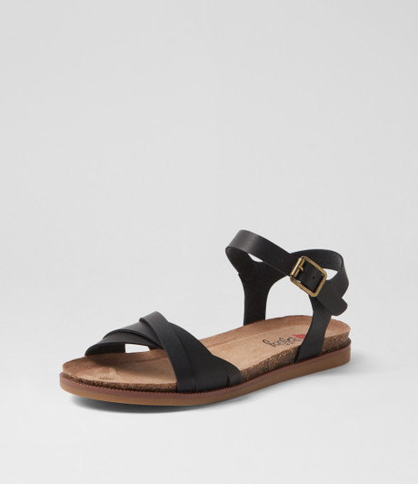 Clonti Black Sandals