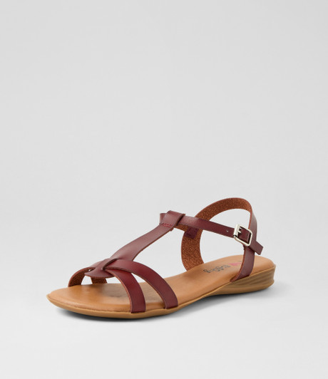 Darty Cognac Smooth Sandals