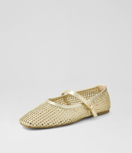 Cartin Pale Gold Flat Shoes