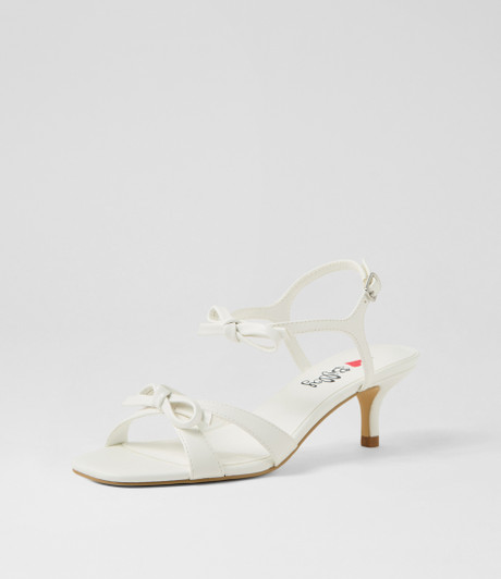Scullie White Sandals