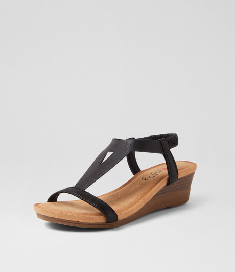 Sovel Black Sandals