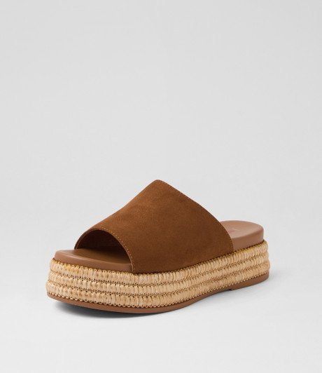 Lulu Tan Microsuede Sandals