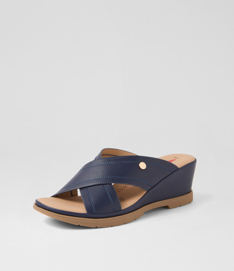 Polly Navy Sandals