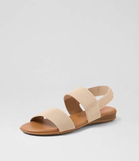 Divide Natural Fabric Sandals