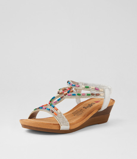Sandy Silver Multi Sandals