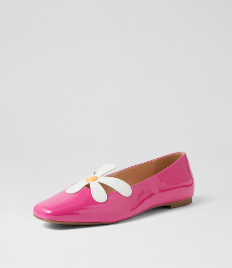 Daizzy Pink Patent Pu Flat Shoes
