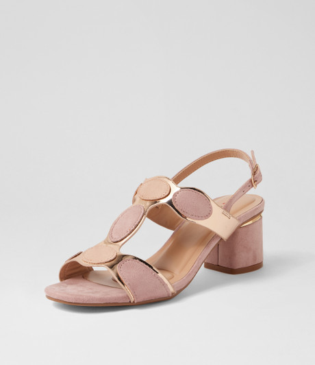 Hayton Nude Multi Microsuede Sandals