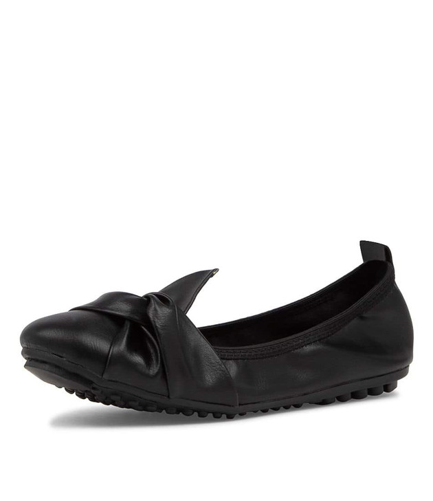 CLAYNE BLACK BALLET FLATS