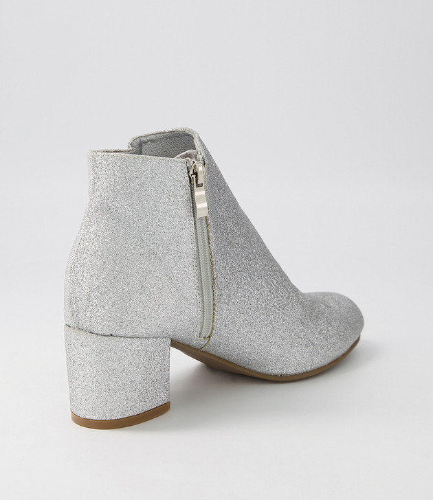 Klash Silver Glitter Ankle Boots I Love Billy