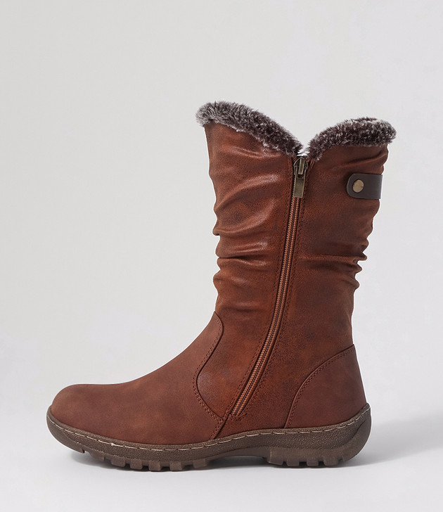 Dorela Tan Multi Calf Boots