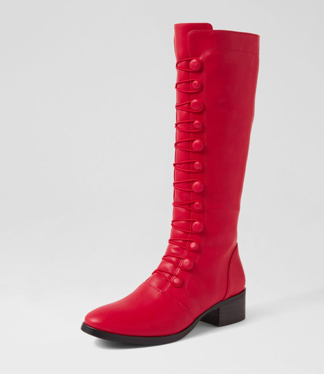 Tumol Red Knee High Boots I Love Billy — free download