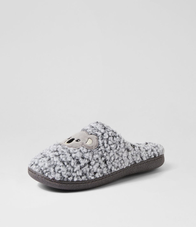 Loalla Light Grey Multi Flat Shoes
