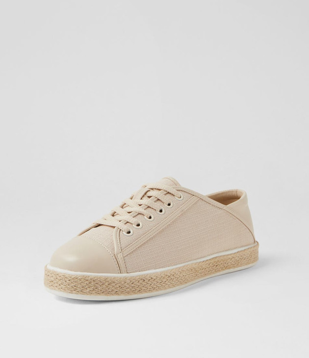 Onnie Beige Fabric Sneakers