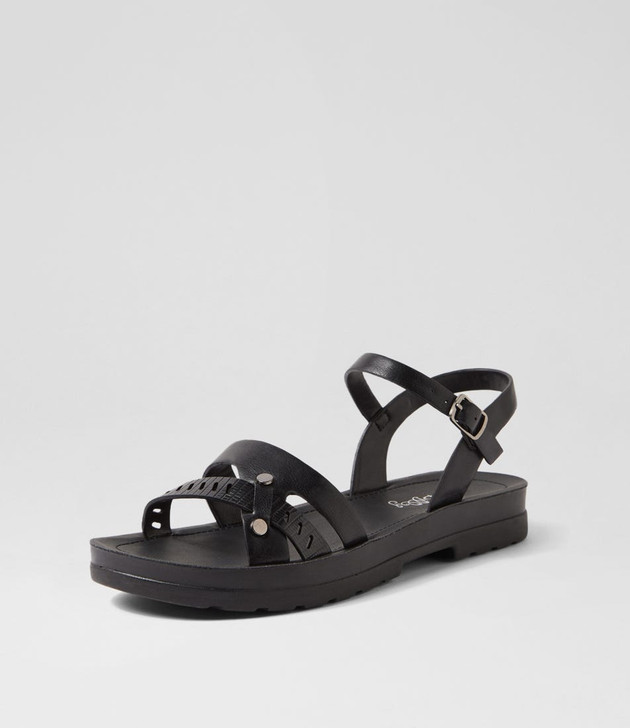 Jormy Black Sandals