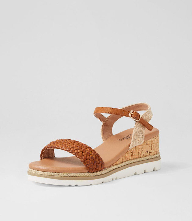 Fleurie Tan Multi Sandals