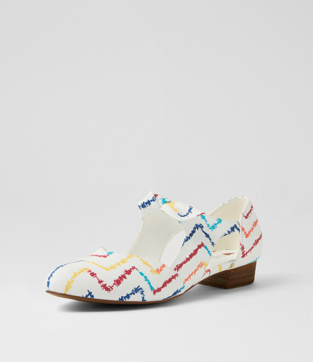 Estella White Bright Flat Shoes