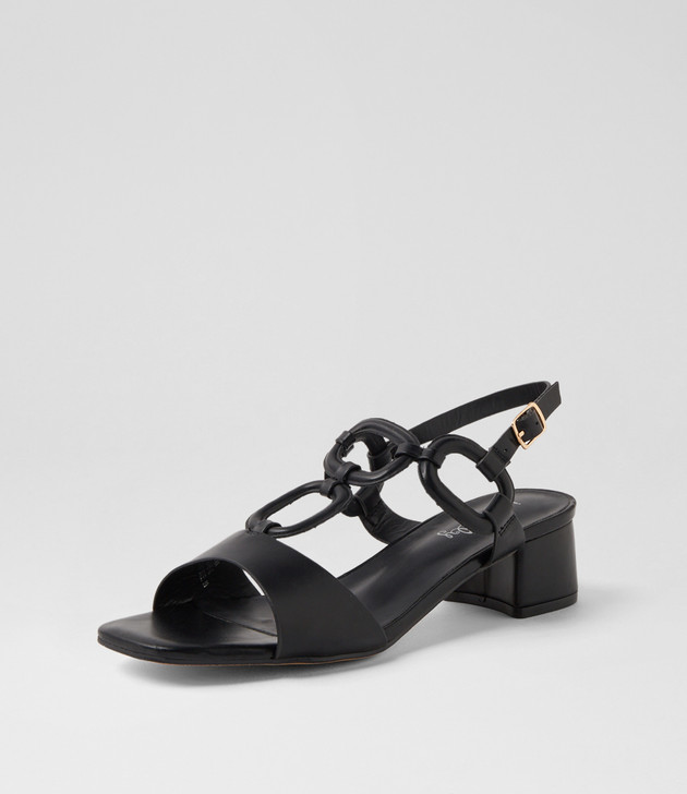 Aleine Black Sandals