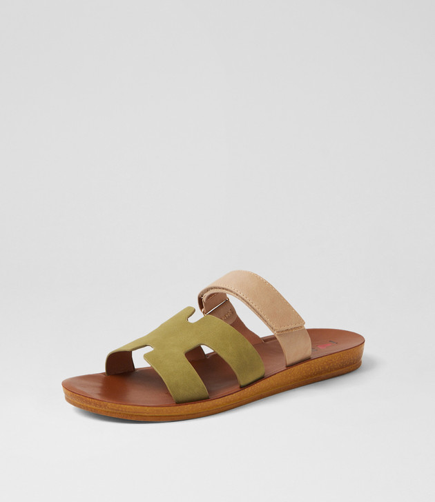 Kistali Olive Latte Sandals