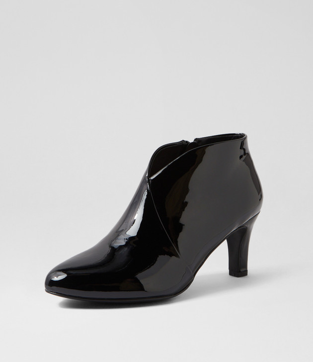 Ishee W Black Patent Pu Ankle Boots