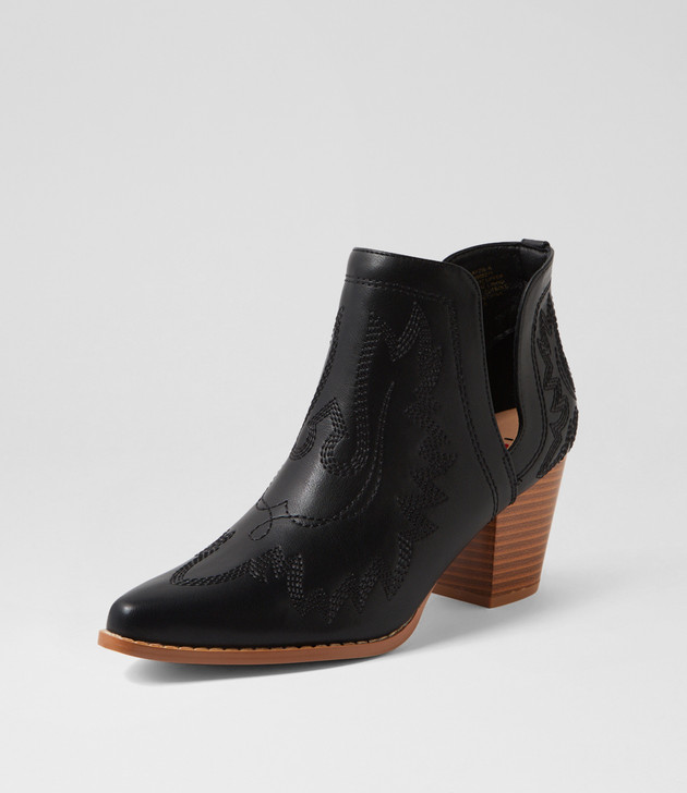 Craayzie Black Ankle Boots