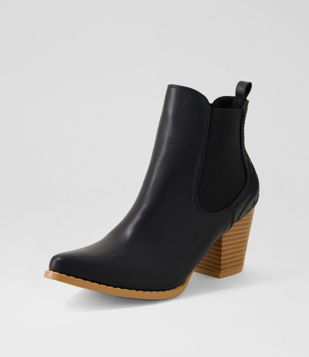 Cahoots Black Ankle Boots