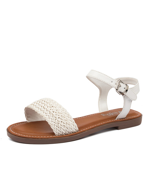 ELIZABETH WHITE SANDALS - I Love Billy