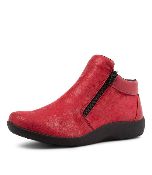 Valora Red Ankle Boots - I Love Billy