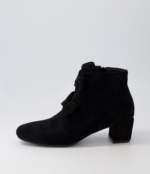 Hamrod Black Microsuede Heels I Love Billy
