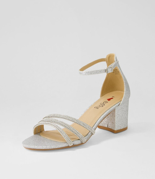 Jalim Silver Glitter Sandals I Love Billy