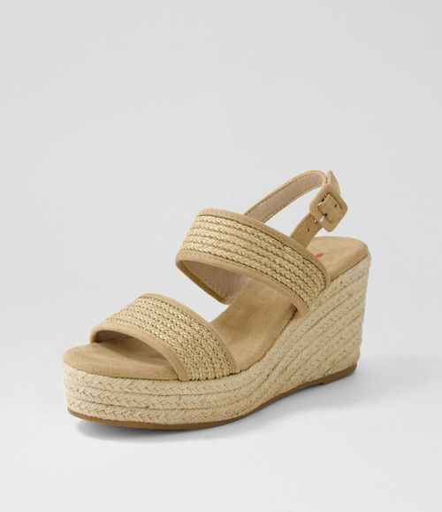 Kasheni Natural Synthetic Raffia Sandals - I Love Billy