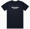 Australian Athletics Script Tee - Black