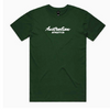 Australian Athletics Script Tee - Green