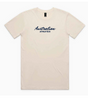 Australian Athletics Script Tee - Ecru
