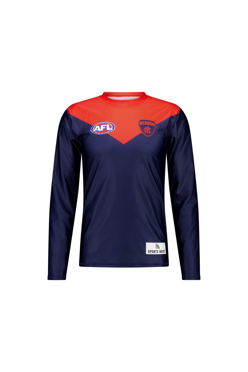 Melbourne Demons Rash Vest Youth - Sports Nuts