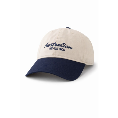 Australian Athletics Relaxed Cap - Ecru/Navy
