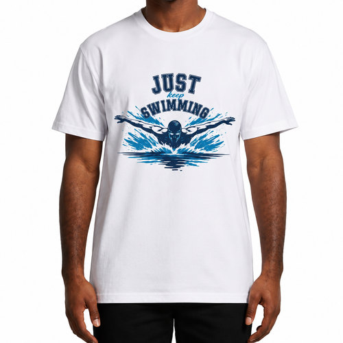 Just Keep Swimming Butterfly Tee