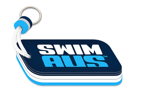 Swimming Australia Floating Keyring