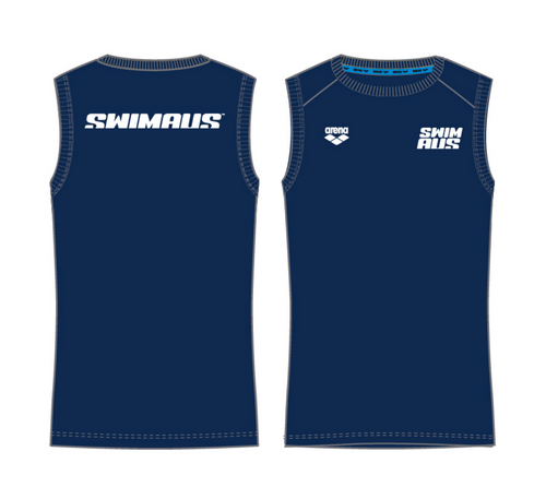 SwimAus Mens Singlet - Navy