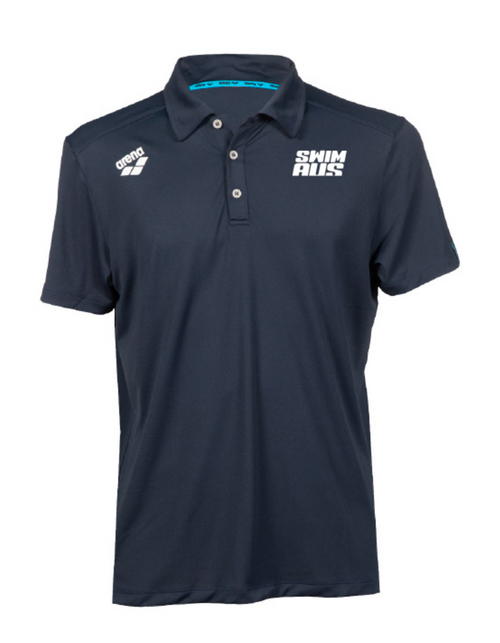 SwimAus Mens Polo- Navy
