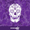 Mexican Calavera Sugar Skull Vinyl Decal Sticker