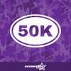 Oval 50K Vinyl Decal Sticker