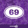 Oval 69 Vinyl Decal Sticker