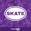 Oval Skate Vinyl Decal Sticker