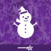 Snowman Vinyl Decal Sticker