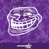 Troll Face Vinyl Decal Sticker