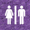 Unisex Restroom Sign Vinyl Decal Sticker