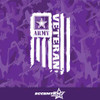 Army Veteran Weathered Flag Vinyl Decal Sticker