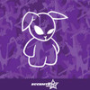 Evil Rabbit Vinyl Decal Sticker