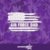 Air Force Dad Weathered Flag Vinyl Decal Sticker